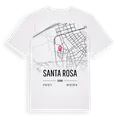 Santa Rosa karta t-shirt
