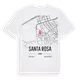 Santa Rosa karta t-shirt