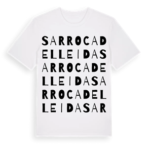 Sarroca de Lleida ordlek t-shirt – ekologisk bomull t-shirt från Pinshirt