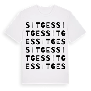 Sitges ordlek t-shirt – ekologisk bomull t-shirt från Pinshirt