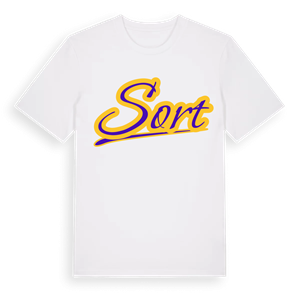 Sort baseball t-shirt – ekologisk bomull t-shirt från Pinshirt