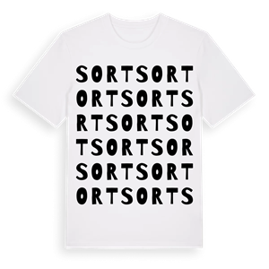 Sort ordlek t-shirt – ekologisk bomull t-shirt från Pinshirt