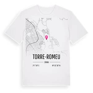 Torre-romeu karta t-shirt – ekologisk bomull t-shirt från Pinshirt