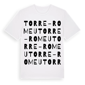 Torre-romeu ordlek t-shirt – ekologisk bomull t-shirt från Pinshirt