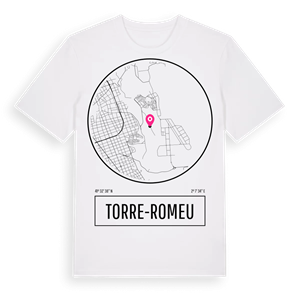 Torre-romeu t-shirt – ekologisk bomull t-shirt från Pinshirt
