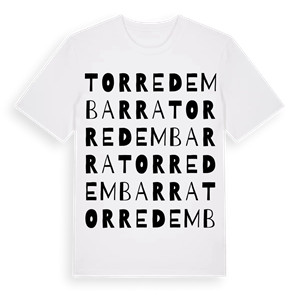 Torredembarra ordlek t-shirt – ekologisk bomull t-shirt från Pinshirt