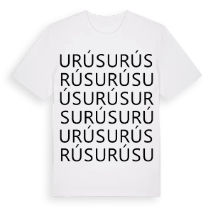 Urús ordlek t-shirt – ekologisk bomull t-shirt från Pinshirt