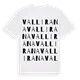 Vallirana ordlek t-shirt