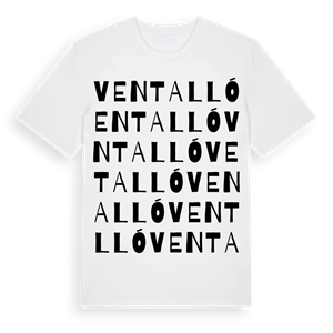 Ventalló ordlek t-shirt – ekologisk bomull t-shirt från Pinshirt