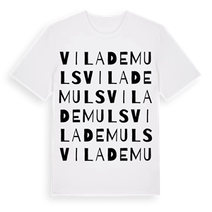 Vilademuls ordlek t-shirt – ekologisk bomull t-shirt från Pinshirt