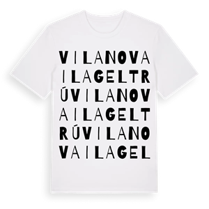 Vilanova i la Geltrú ordlek t-shirt – ekologisk bomull t-shirt från Pinshirt
