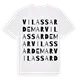 Vilassar de Mar ordlek t-shirt