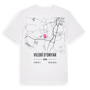 Vilobí d'Onyar karta t-shirt – ekologisk bomull t-shirt från Pinshirt