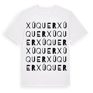 Xúquer ordlek t-shirt – ekologisk bomull t-shirt från Pinshirt