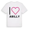 Jag älskar Abilly t-shirt stort tryck