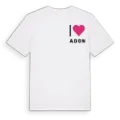 Jag älskar Adon t-shirt litet tryck