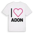 Jag älskar Adon t-shirt stort tryck