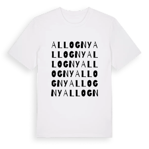 Allogny ordlek t-shirt – ekologisk bomull t-shirt från Pinshirt
