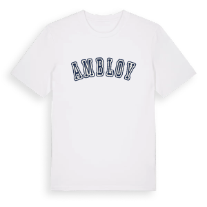 Ambloy college t-shirt – ekologisk bomull t-shirt från Pinshirt