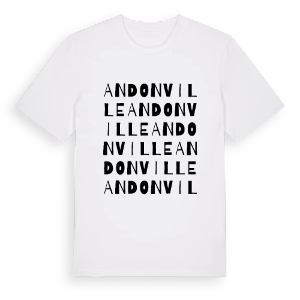 Andonville ordlek t-shirt – ekologisk bomull t-shirt från Pinshirt