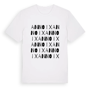 Annoix ordlek t-shirt – ekologisk bomull t-shirt från Pinshirt
