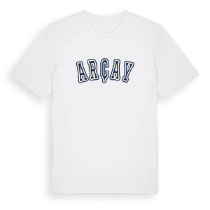 Arçay college t-shirt – ekologisk bomull t-shirt från Pinshirt