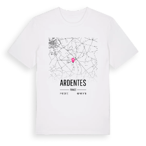 Ardentes karta t-shirt – ekologisk bomull t-shirt från Pinshirt
