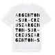 Argenton-sur-Creuse ordlek t-shirt