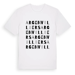 Argenvilliers ordlek t-shirt – ekologisk bomull t-shirt från Pinshirt