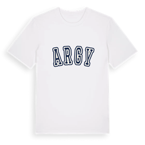 Argy college t-shirt – ekologisk bomull t-shirt från Pinshirt