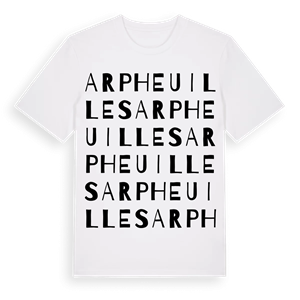 Arpheuilles ordlek t-shirt – ekologisk bomull t-shirt från Pinshirt