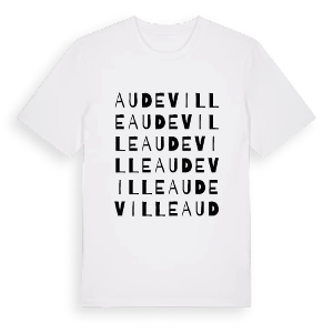 Audeville ordlek t-shirt – ekologisk bomull t-shirt från Pinshirt