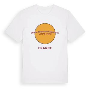 Auneau-Bleury-Saint-Symphorien cirkel t-shirt – ekologisk bomull t-shirt från Pinshirt