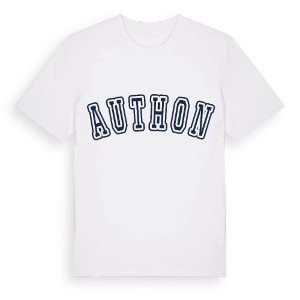 Authon college t-shirt – ekologisk bomull t-shirt från Pinshirt