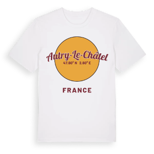 Autry-le-Châtel cirkel t-shirt – ekologisk bomull t-shirt från Pinshirt
