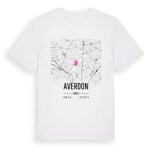 Averdon karta t-shirt – ekologisk bomull t-shirt från Pinshirt