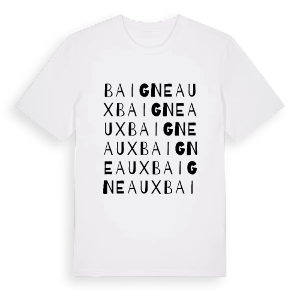Baigneaux ordlek t-shirt – ekologisk bomull t-shirt från Pinshirt