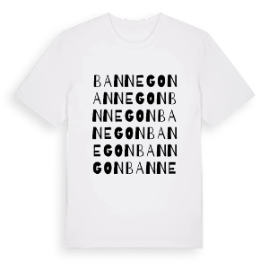 Bannegon ordlek t-shirt – ekologisk bomull t-shirt från Pinshirt