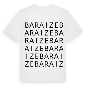Baraize ordlek t-shirt – ekologisk bomull t-shirt från Pinshirt