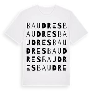 Baudres ordlek t-shirt – ekologisk bomull t-shirt från Pinshirt