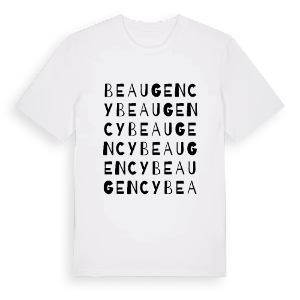 Beaugency ordlek t-shirt – ekologisk bomull t-shirt från Pinshirt