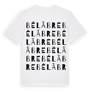 Bélâbre ordlek t-shirt – ekologisk bomull t-shirt från Pinshirt