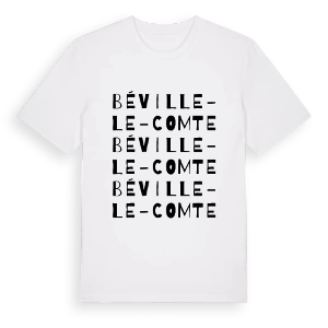 Béville-le-Comte ordlek t-shirt – ekologisk bomull t-shirt från Pinshirt