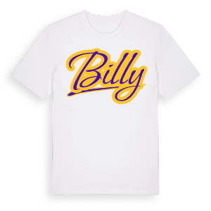 Billy baseball t-shirt – ekologisk bomull t-shirt från Pinshirt