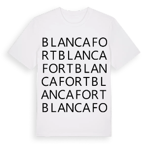Blancafort ordlek t-shirt – ekologisk bomull t-shirt från Pinshirt