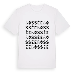 Bossée ordlek t-shirt – ekologisk bomull t-shirt från Pinshirt