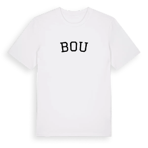 Bou böjd t-shirt – ekologisk bomull t-shirt från Pinshirt