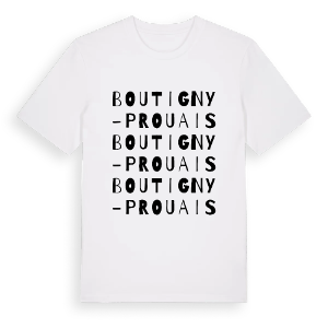 Boutigny-Prouais ordlek t-shirt – ekologisk bomull t-shirt från Pinshirt