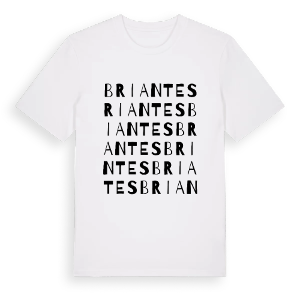 Briantes ordlek t-shirt – ekologisk bomull t-shirt från Pinshirt