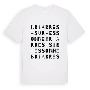 Briarres-sur-Essonne ordlek t-shirt – ekologisk bomull t-shirt från Pinshirt